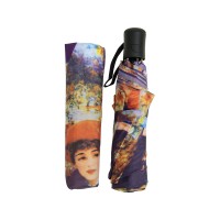 Набор: платок, складной зонт «Ренуар. Терраса», синий/желтый