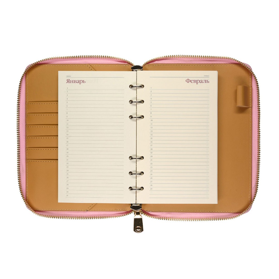 ЕЖЕДНЕВНИК недатированный А5- "RIVIERA. ZEFIR" (РОЗОВЫЙ ЗЕФИР)
