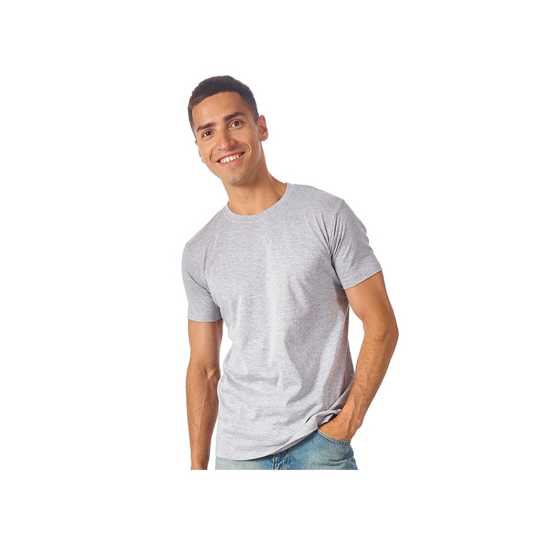 Футболка "Super Club" мужская, серый меланж