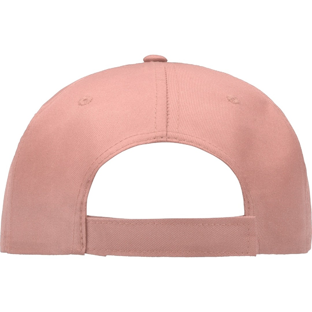 Бейсболка "Poly" 5-ти панельная 120гр, лососевый