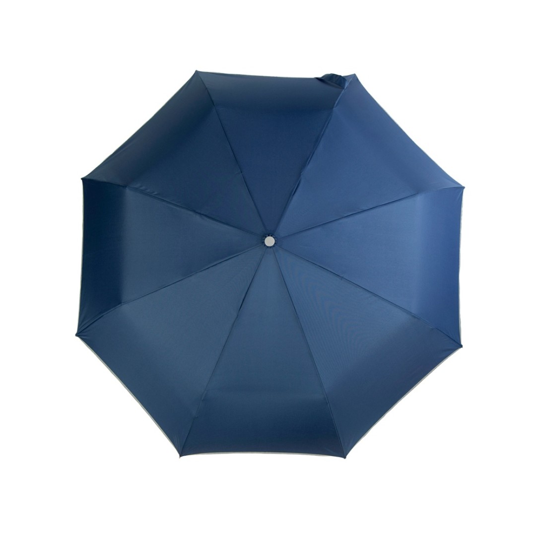 Зонт складной 5640 Guard со светоотражающим кантом, автомат, нейви