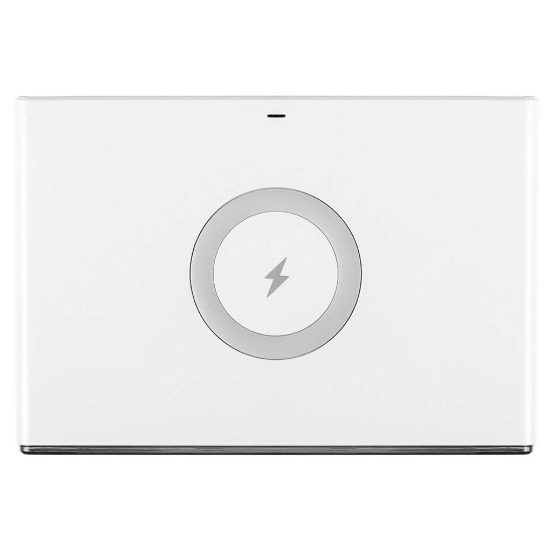 Часы с беспроводным зарядным устройством Rombica Timebox 2, белый