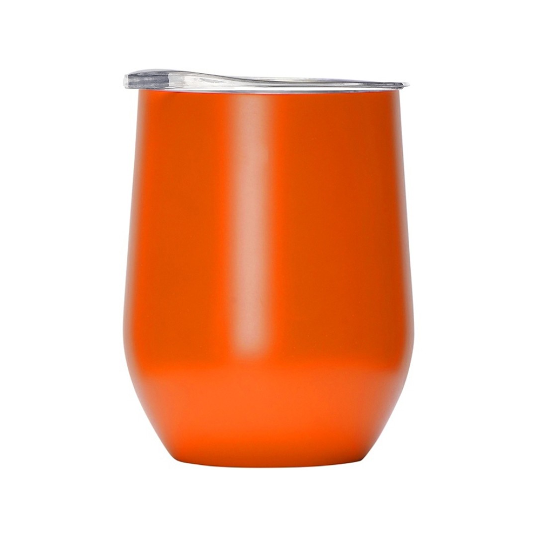 Вакуумная термокружка "Sense", непротекаемая крышка, крафтовая упаковка, оранжевый