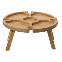 Деревянный столик на складных ножках "Outside party"