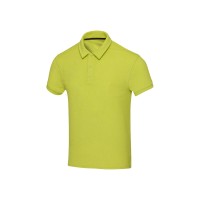 Рубашка поло унисекс "Akoya" из переработанного махрового материала - Лайм