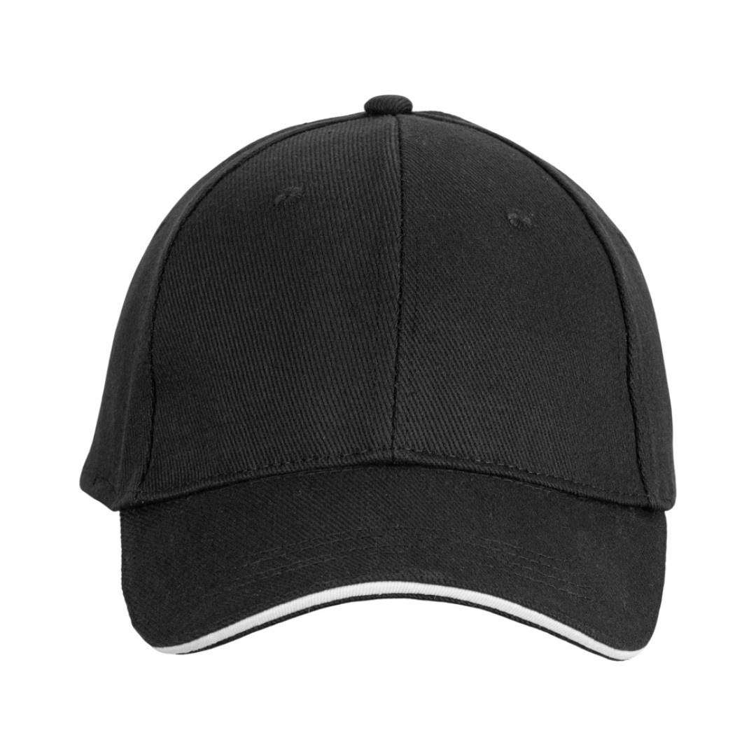 Бейсболка «Cancun», черный/белый