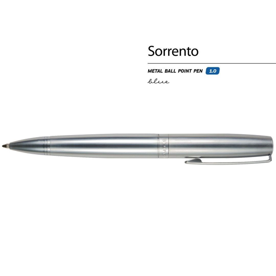 Ручка металлическая шариковая  "Sorrento", серебристый