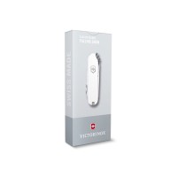Нож-брелок VICTORINOX Classic SD Colors "Falling Snow", 58 мм, 7 функций, белый