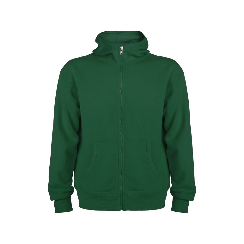 Толстовка на молнии "Montblanc" унисекс, бутылочный зеленый