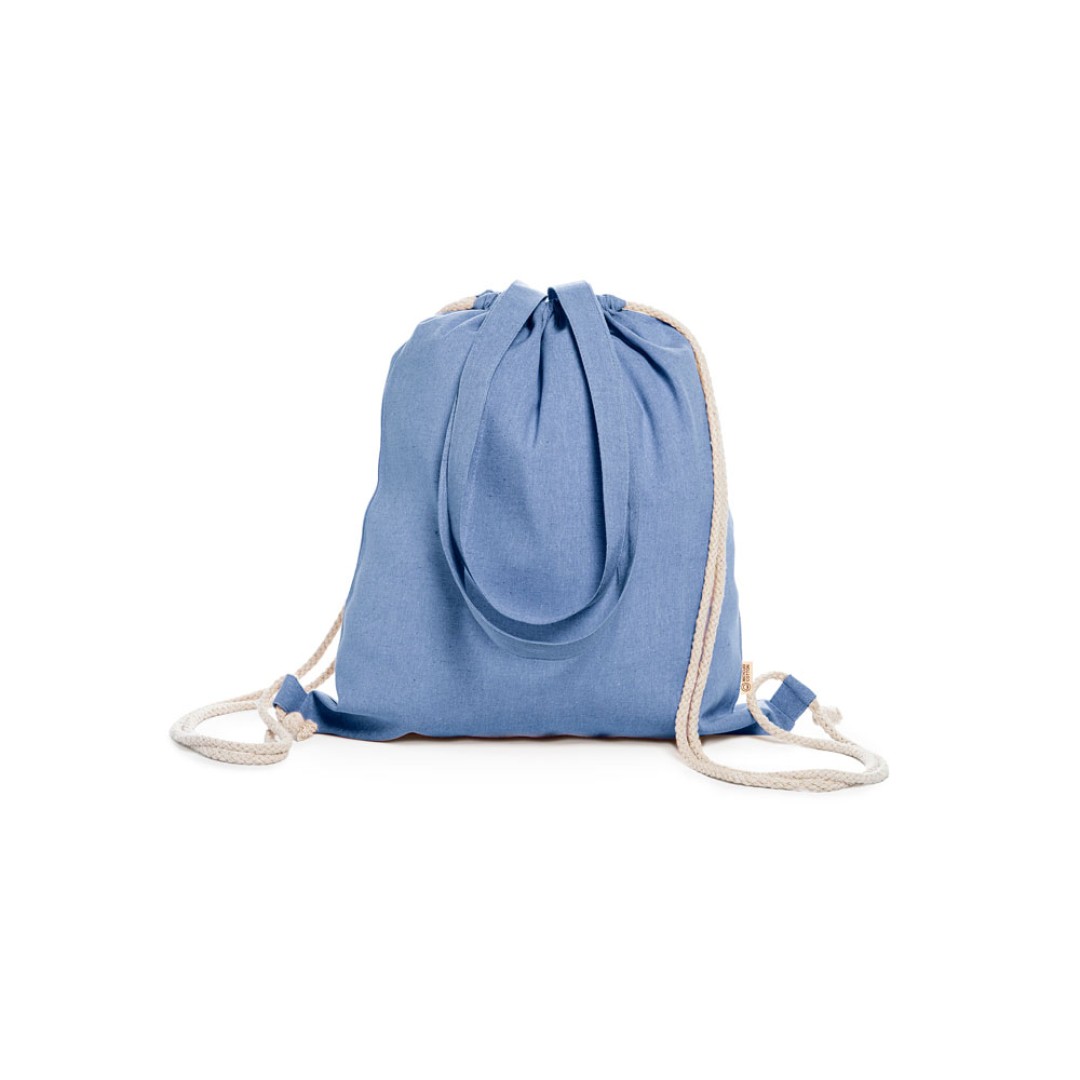 Рюкзак-мешок VARESE из переработанного хлопка, королевский синий