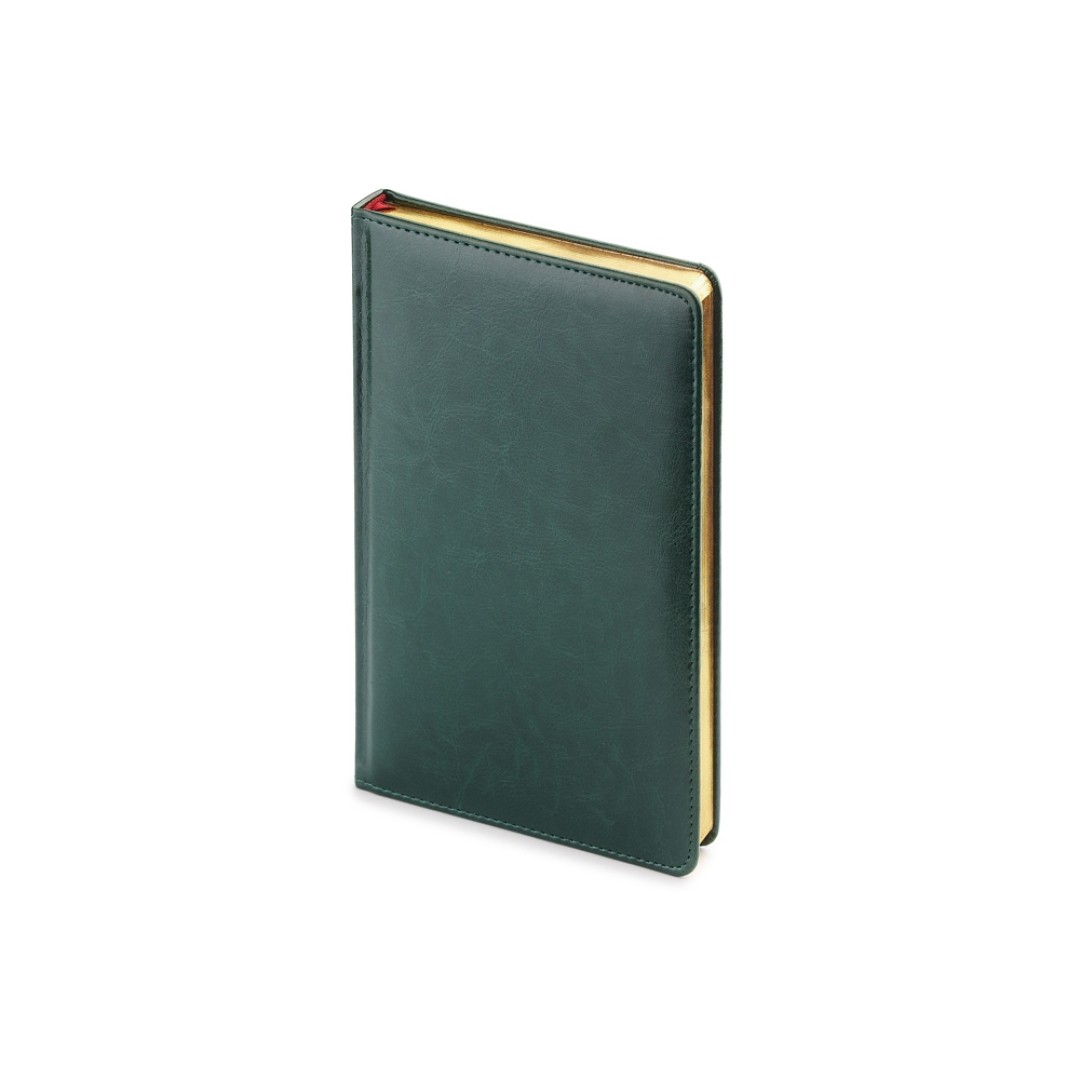 Ежедневник недатированный А4 "Sidney Nebraska", зеленый (золотой обрез) (Р)