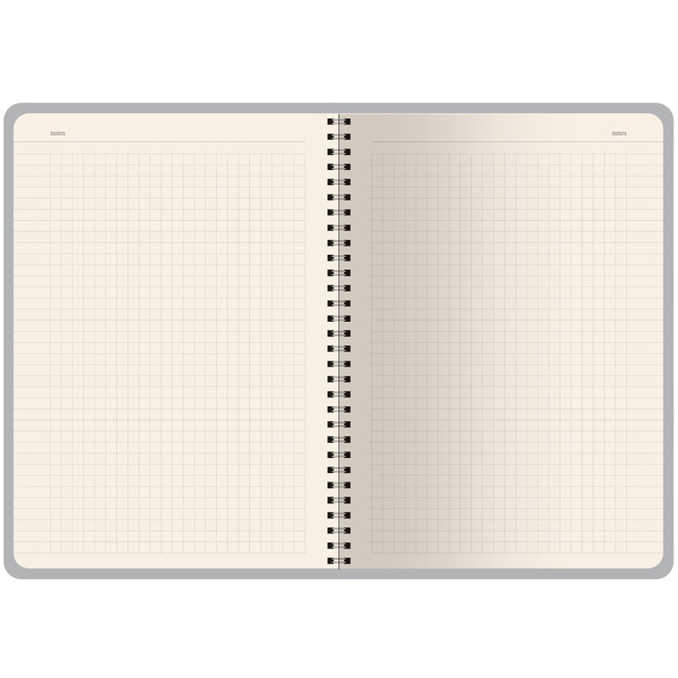 Бизнес тетрадь на гребне А5 "Pragmatic", 60 листов в клетку, темно-коричневый