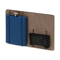 Подарочный набор "Путешественник" с флягой и мультитулом, синий