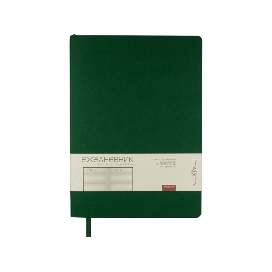 Ежедневник недатированный B5 "Megapolis Flex" (зеленый)