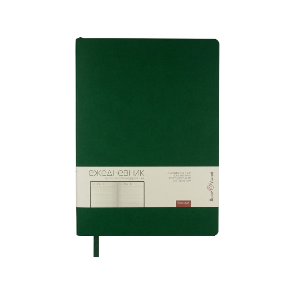 Ежедневник недатированный B5 "Megapolis Flex" (зеленый)