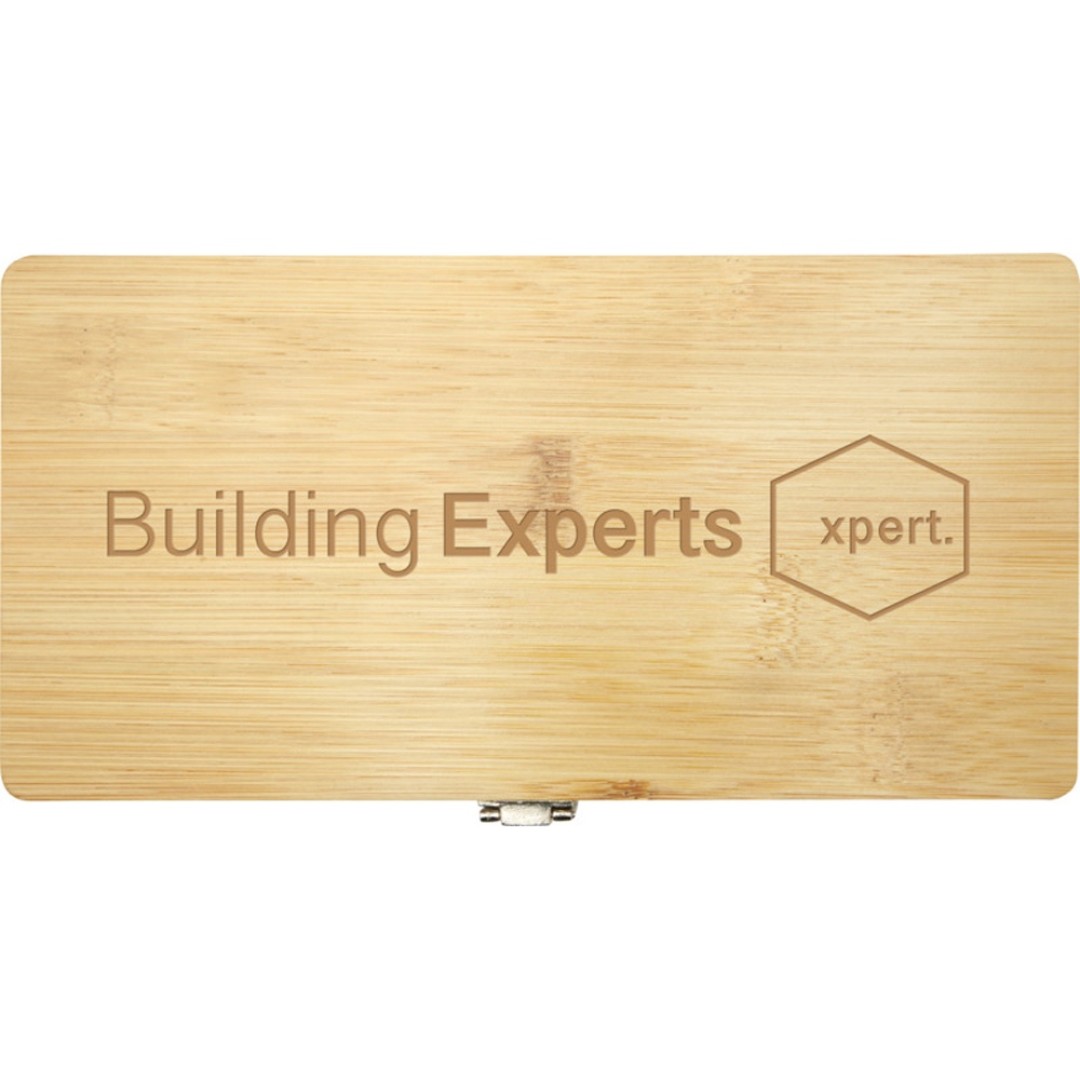 Набор инструментов Rivet из 19 предметов из бамбука/переработанной пластмассы - Натуральный