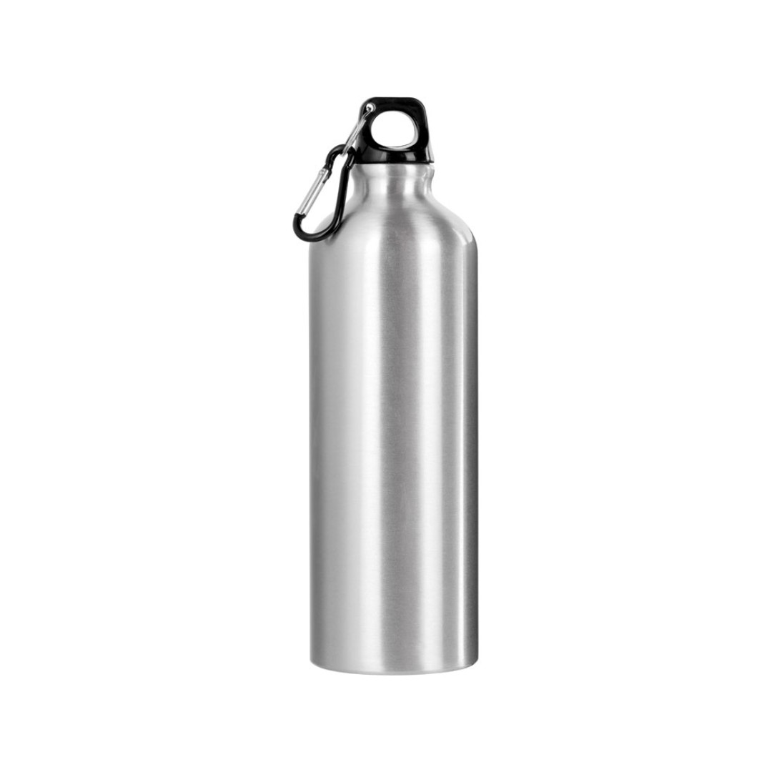 Бутылка "Hip M" с карабином, 770 мл, серебристый