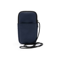 Сумка для мобильного телефона SEUL из экокожи, синий нейви
