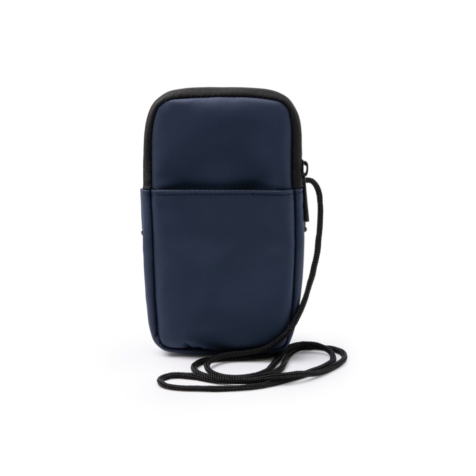 Сумка для мобильного телефона SEUL из экокожи, синий нейви