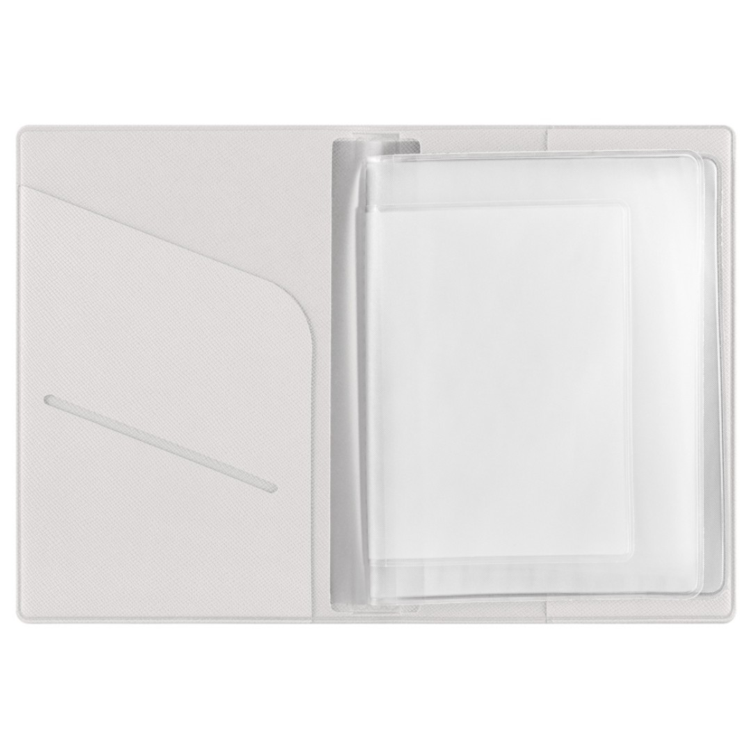 Классическая обложка для автодокументов "Favor", белая