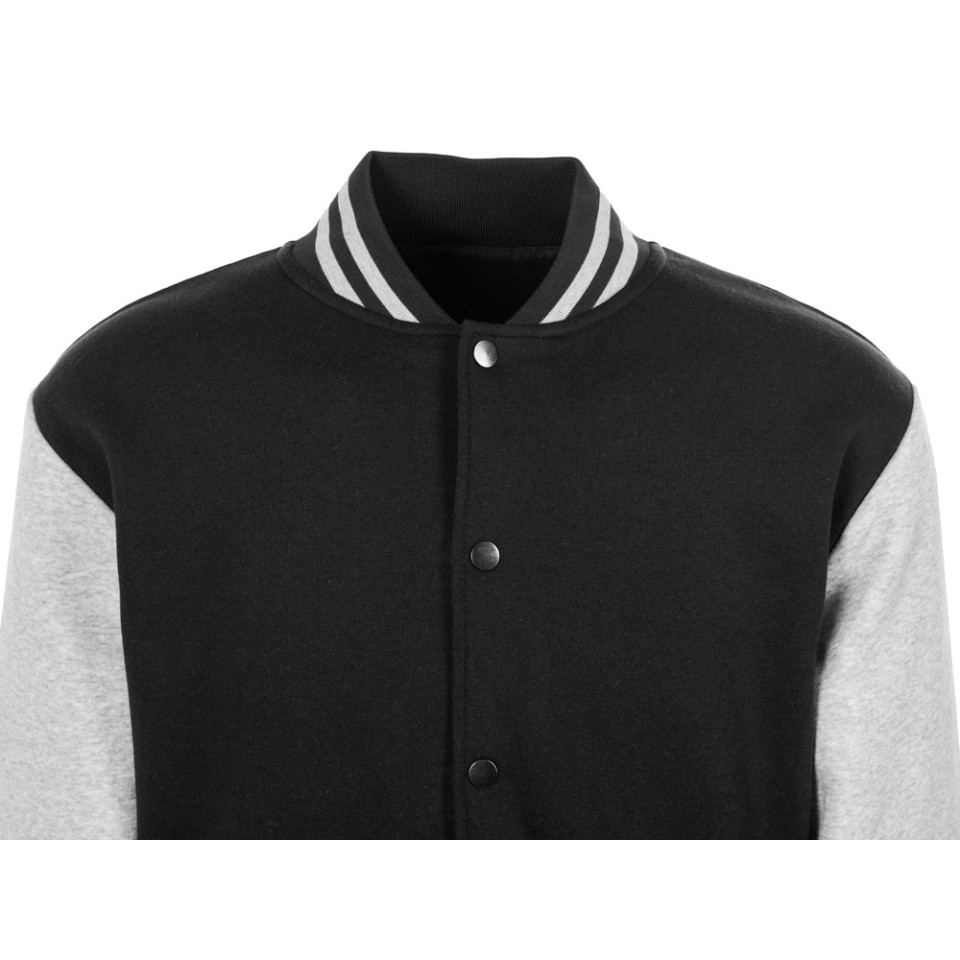 Бомбер «Oxford», черный/серый меланж, унисекс