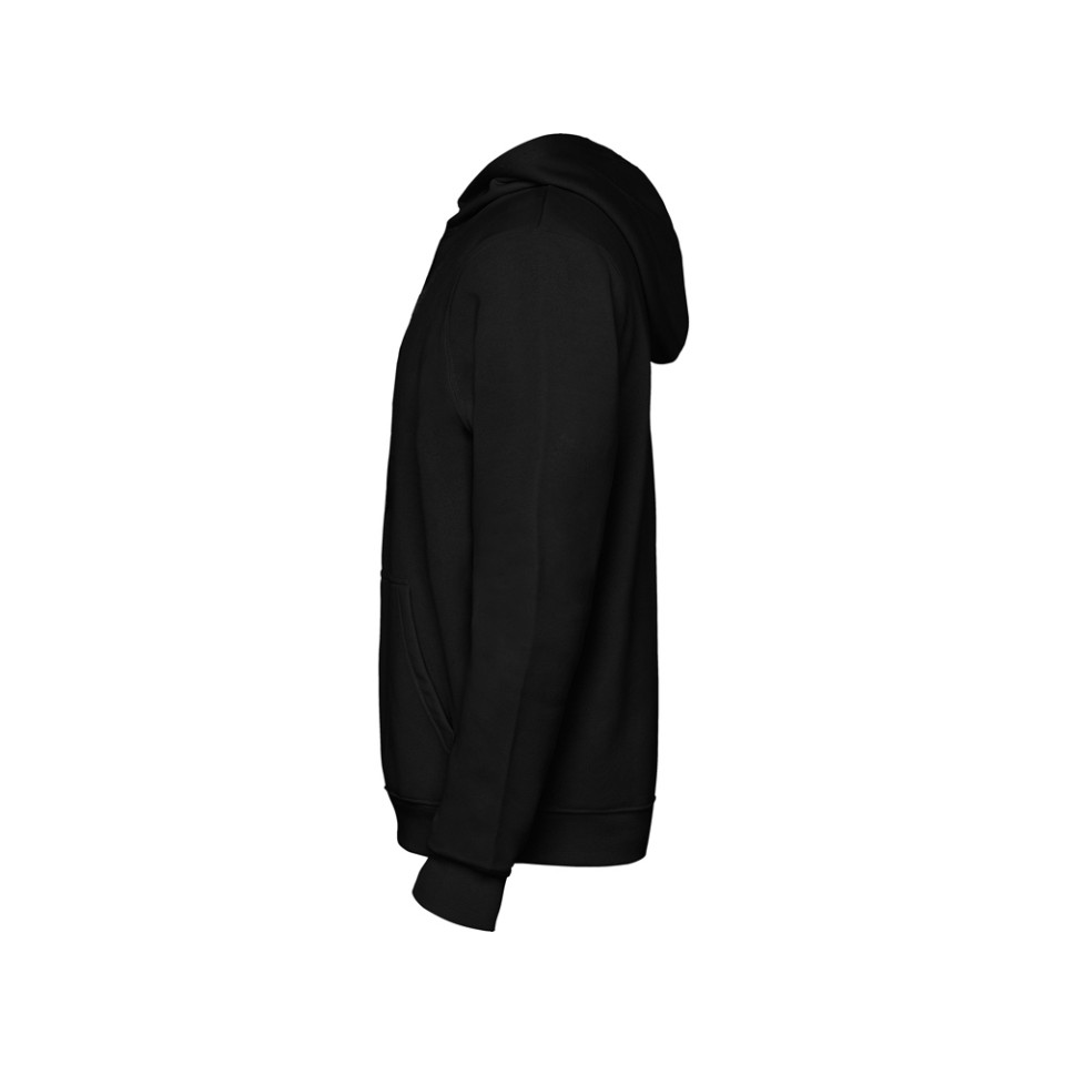 Толстовка с капюшоном "Urban" детская, черный/серый меланж