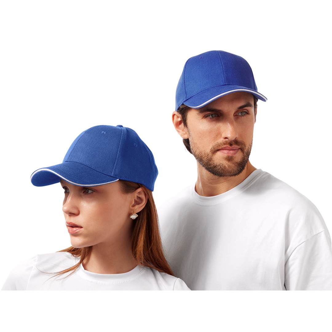 Бейсболка «Cancun», классический синий/белый