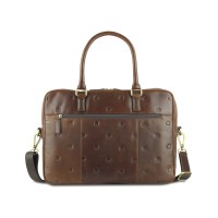 Сумка Mano "Don Leon", натуральная кожа в коричневом цвете, 42 х 30 х 11,5 см