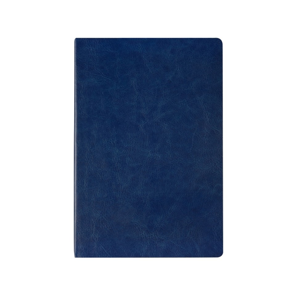 Ежедневник недатированный А5 "Megapolis Nebraska Flex", синий с серебристым обрезом