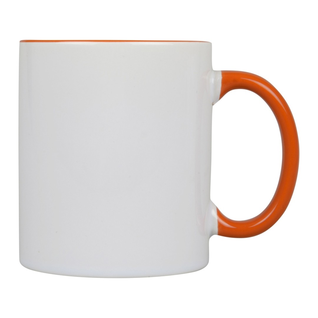 Кружка для сублимации «Sublime Color», белый/оранжевый