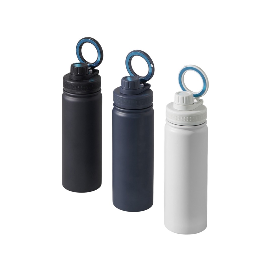 Вакуумная термобутылка с magsafe-держателем "INSIDER", 600 мл, синий