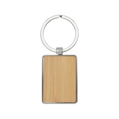 Прямоугольный брелок Neta из бамбука, дерево