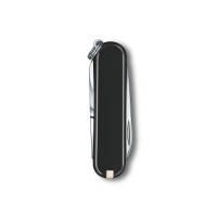 Нож-брелок VICTORINOX Classic SD Colors "Dark Illusion", 58 мм, 7 функций, чёрный
