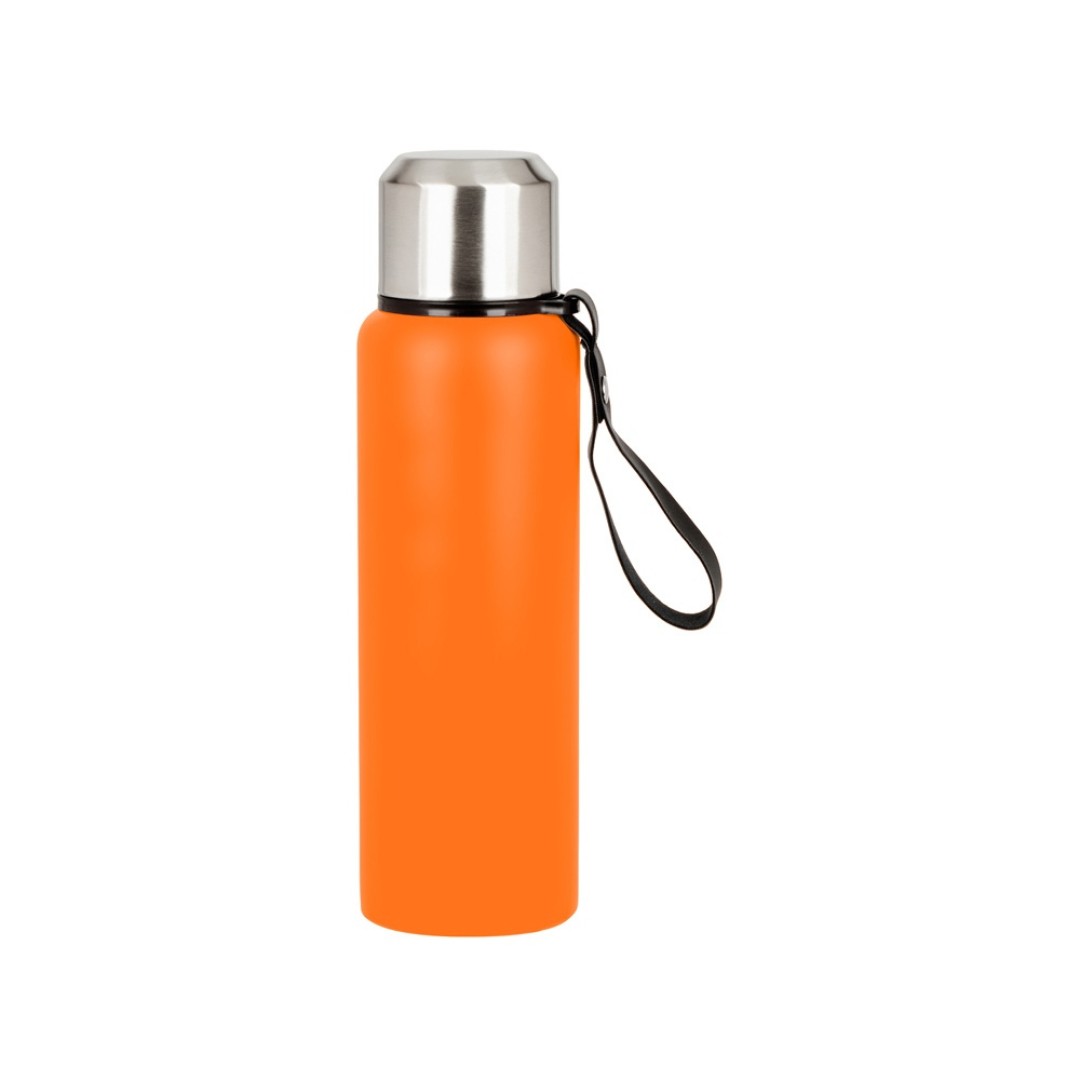 Вакуумный термос "Story", тубус, оранжевый