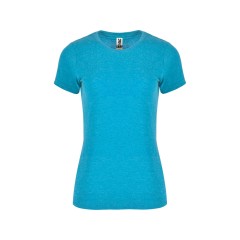 Футболка "Fox" женская, бирюзовый меланж