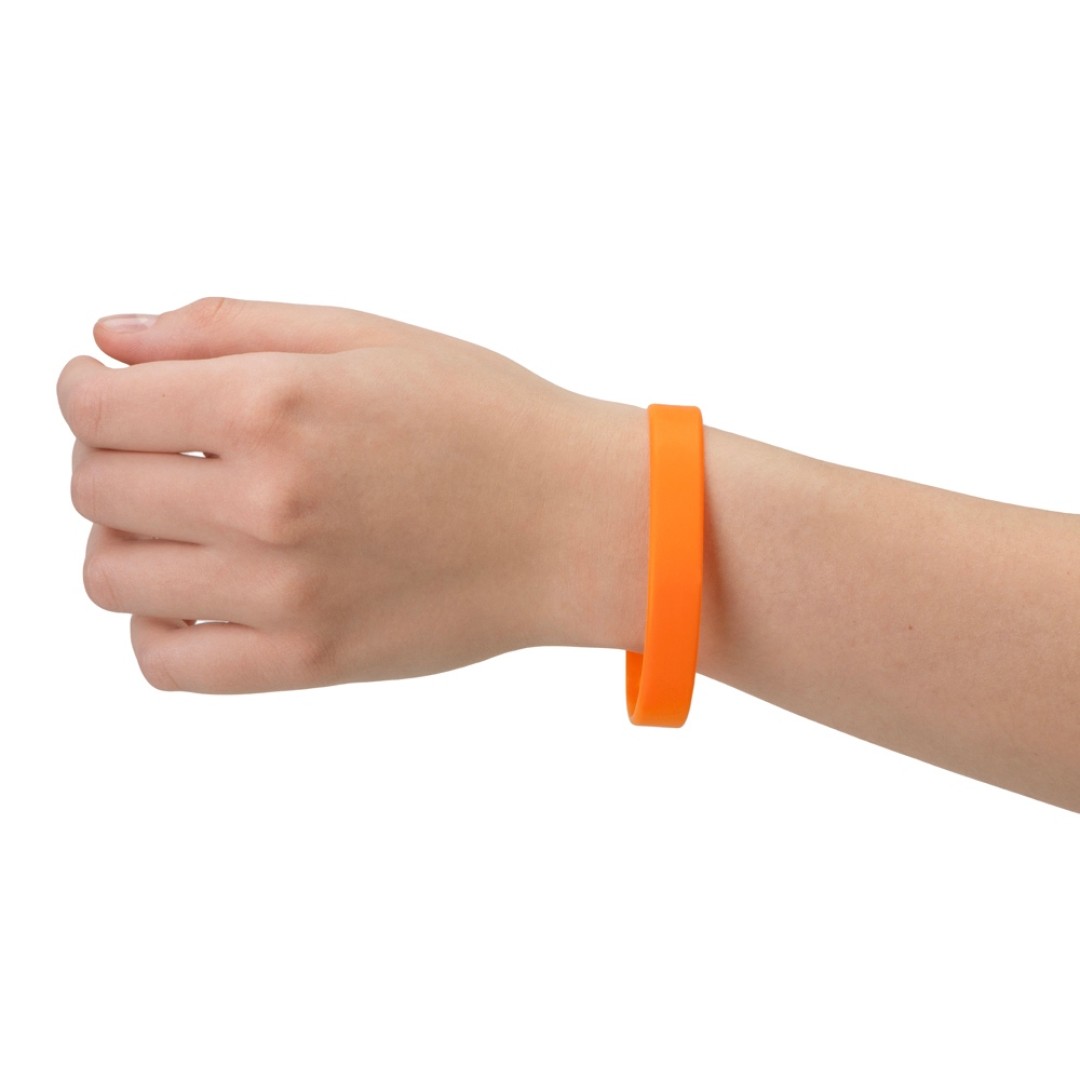 Силиконовый браслет "Forest" 202*12 мм, оранжевый