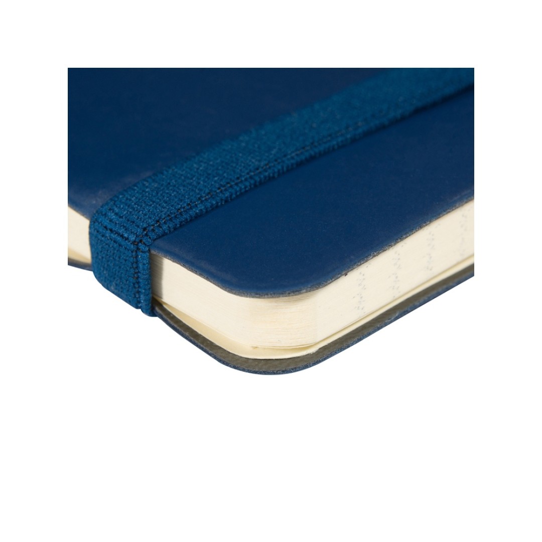 Блокнот А5  "City Flex" на резинке, синий