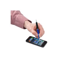 Ручка-стилус шариковая "Ziggy" черные чернила, синий/черный