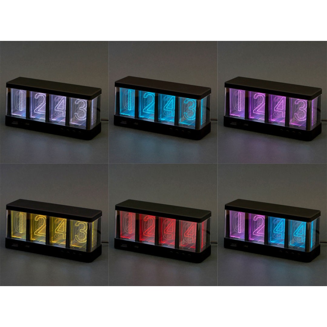 Часы с беспроводной зарядкой "Cyber", 10 Вт (Р)