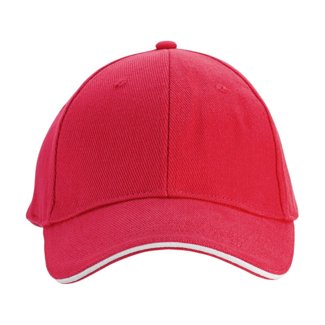 Бейсболка «Cancun», красный/белый