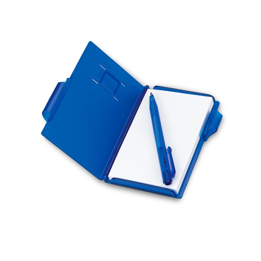 Записная книжка "Альманах" с ручкой, синий