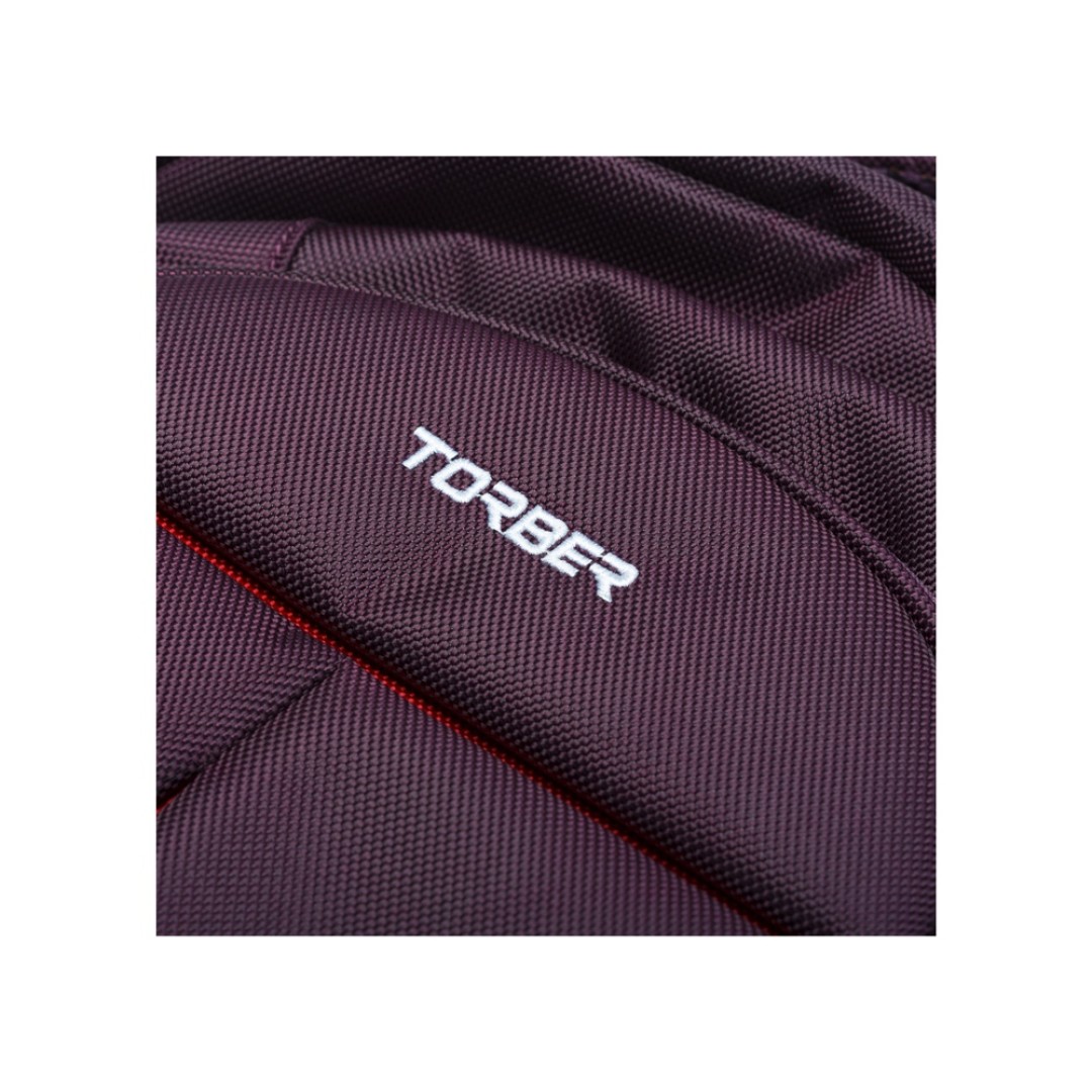 Рюкзак TORBER FORGRAD с отделением для ноутбука 15", пурпурный, полиэстер, 46 х 32 x 13 см
