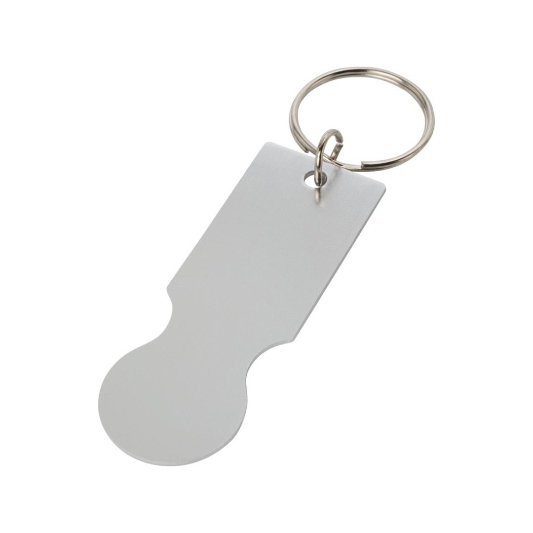 Rhea брелок в виде корзины для покупок, серебряный