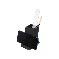 Беспроводная зарядка-подставка с подсветкой "Glow box", черный