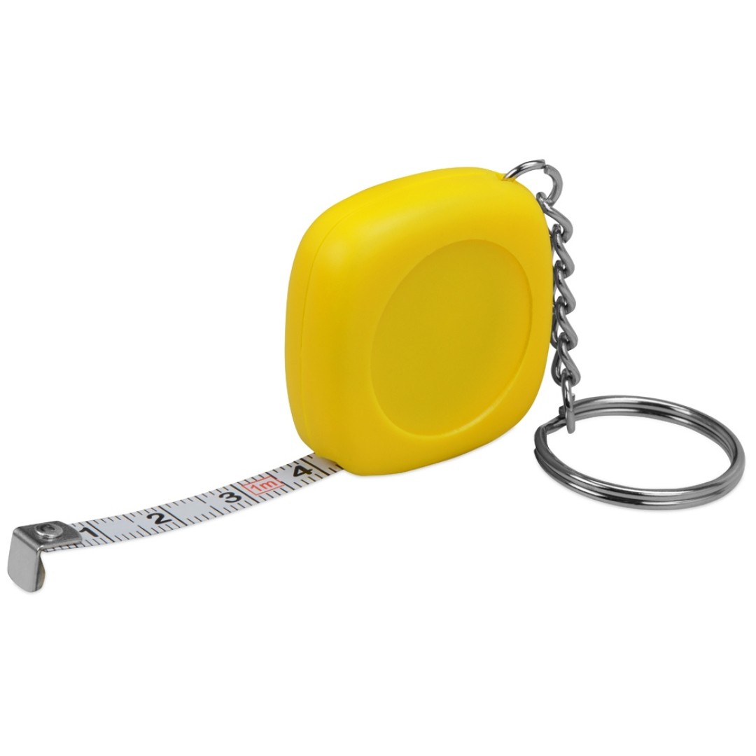 Брелок-рулетка 1м "Block", желтый