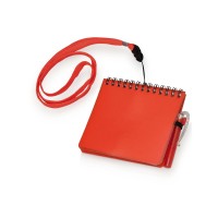 Блокнот А6 "Журналист" с ручкой, красный