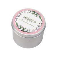 Набор: платок «Ландыши» и свеча «Весенние цветы»