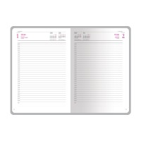 Ежедневник А5 датированный «Sidney Nebraska» 2026, синий (золотой обрез, золотые уголки)