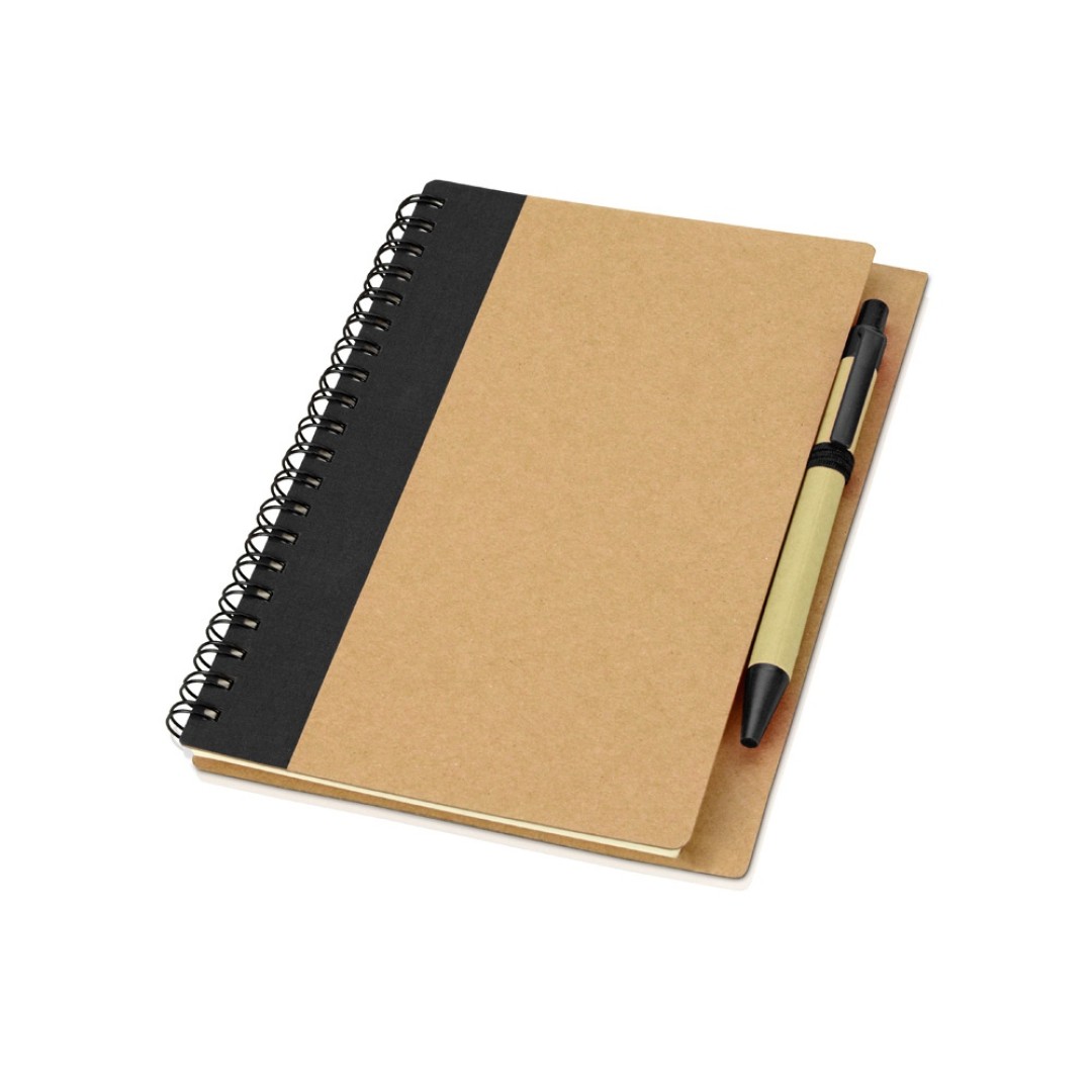 Блокнот "Priestly" с ручкой, черный