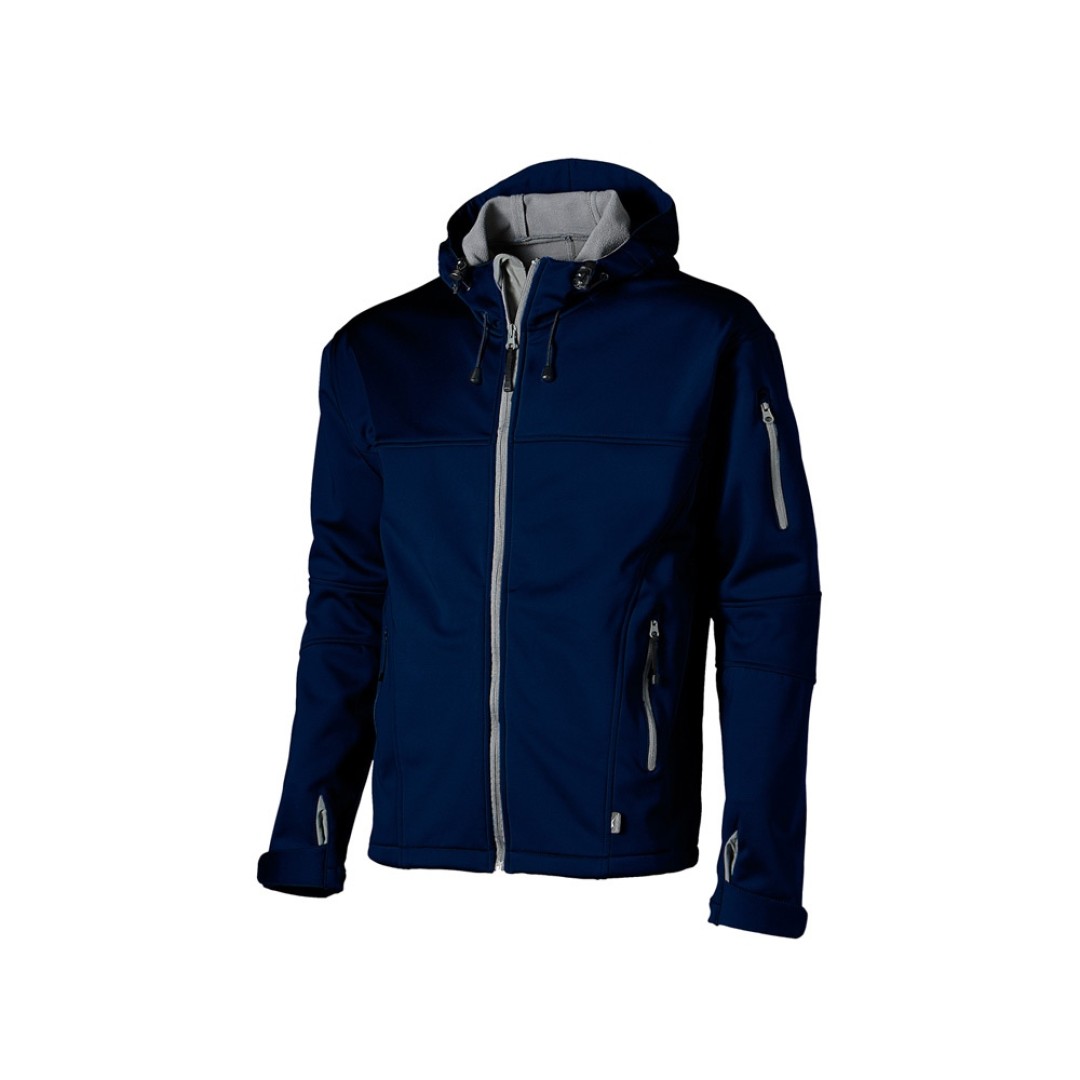 Куртка софтшел "Match" мужская, темно-синий/серый